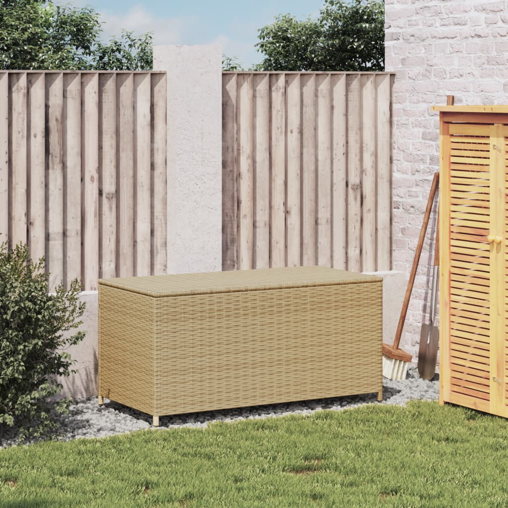 garden-storage-box-mix-beige-50-2-gal-poly-rattan At Willow and Wine USA!