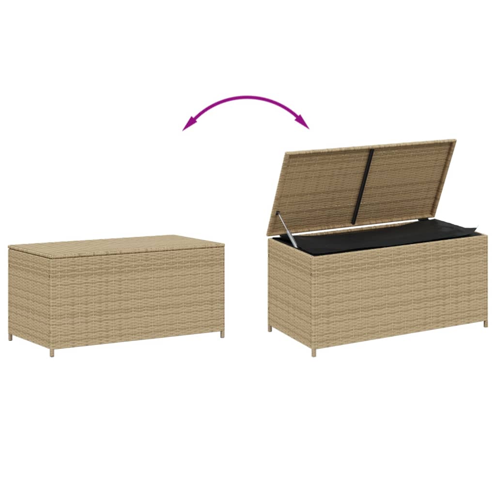 garden-storage-box-mix-beige-50-2-gal-poly-rattan At Willow and Wine USA!