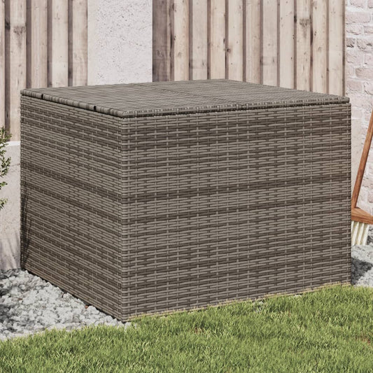 garden-storage-box-gray-76-9-gal-poly-rattan At Willow and Wine USA!