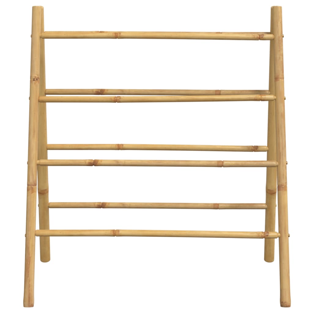 Double Towel Ladder with 4 Rungs 35.4"x19.7"x39.4" Bamboo