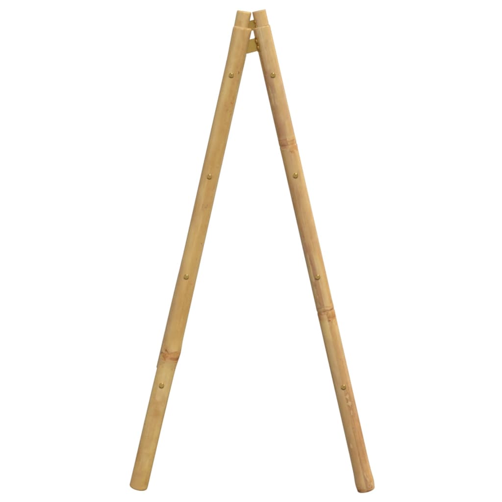 Double Towel Ladder with 4 Rungs 35.4"x19.7"x39.4" Bamboo