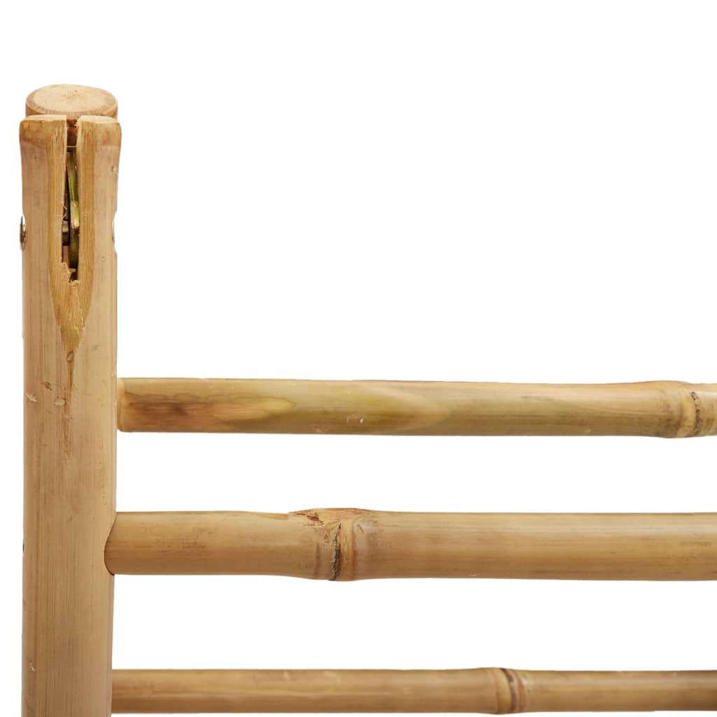 Double Towel Ladder with 4 Rungs 35.4"x19.7"x39.4" Bamboo