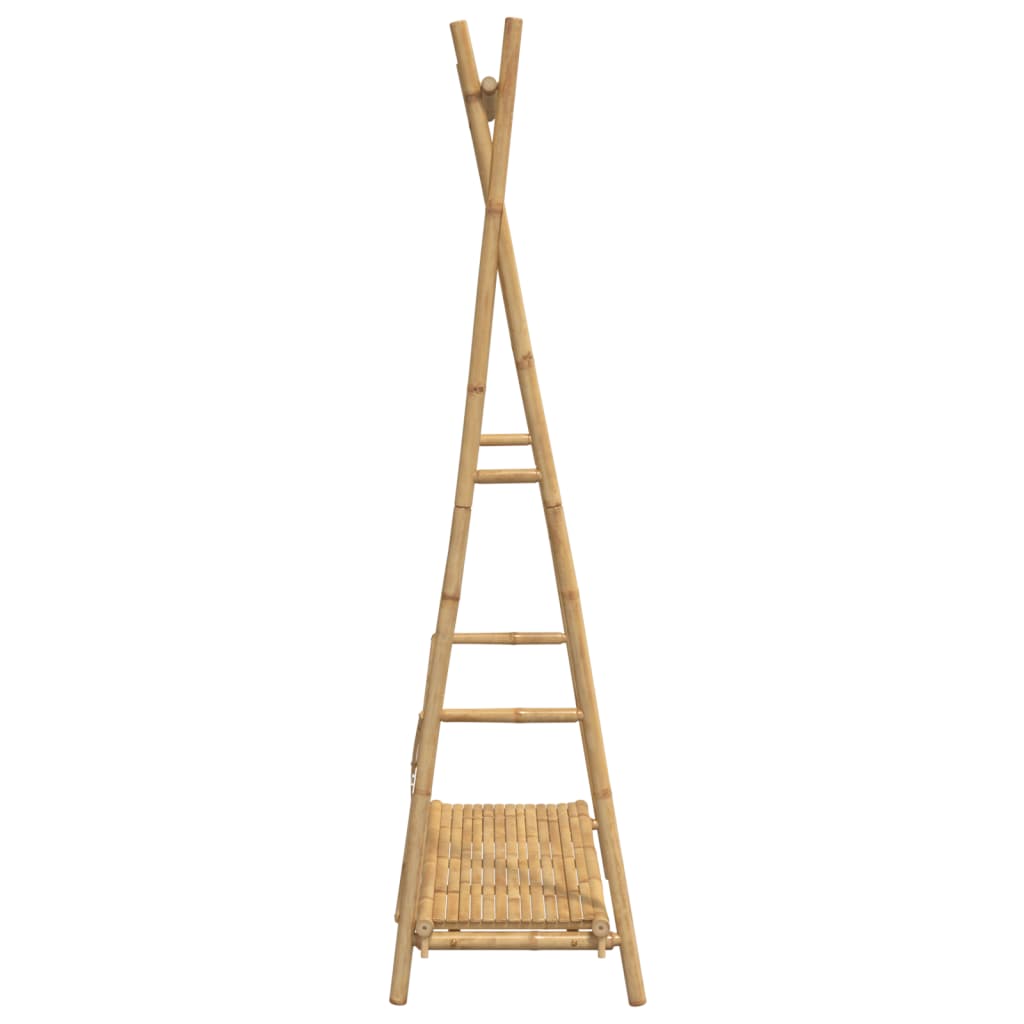 Clothes Rack with Shelf 40.2"x19.7"x74.8" Bamboo