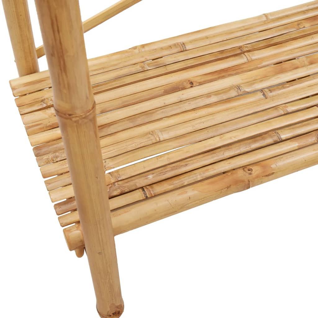 Clothes Rack with Shelf 40.2"x19.7"x74.8" Bamboo