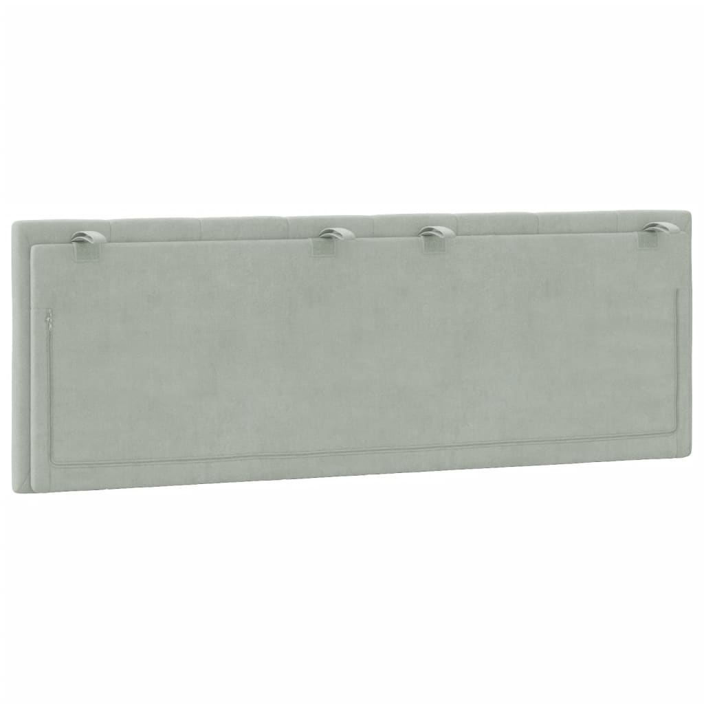 headboard-cushion-light-gray-53-9-velvet-928371 At Willow and Wine USA!