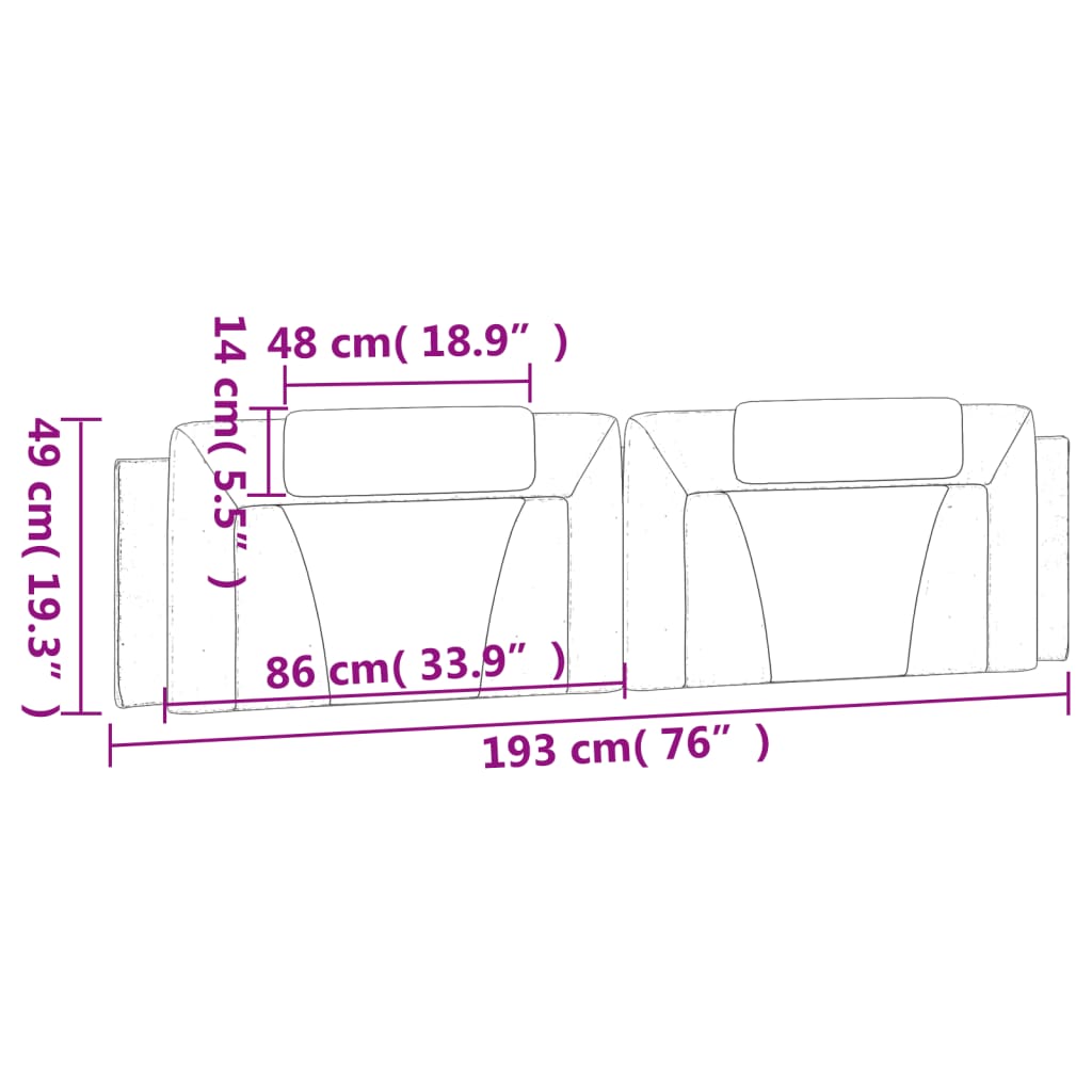 headboard-cushion-white-76-faux-leather-928357 At Willow and Wine USA!