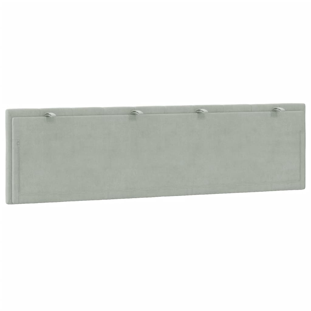 headboard-cushion-light-gray-72-velvet-928315 At Willow and Wine USA!