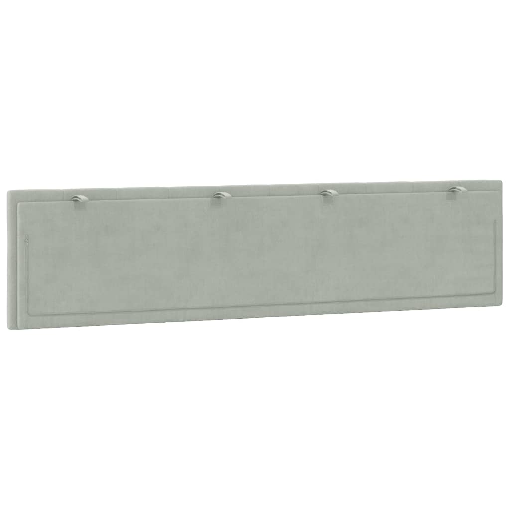 headboard-cushion-light-gray-76-velvet-928319 At Willow and Wine USA!