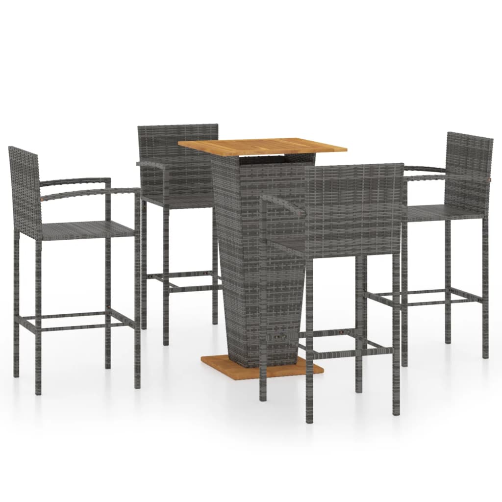 5-piece-patio-bar-set-gray-2 At Willow and Wine USA!