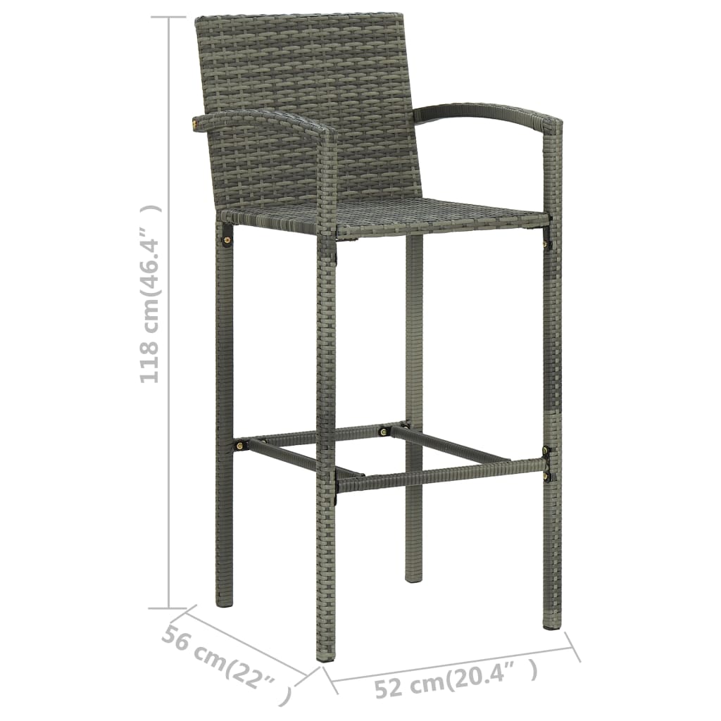 5-piece-patio-bar-set-gray-2 At Willow and Wine USA!