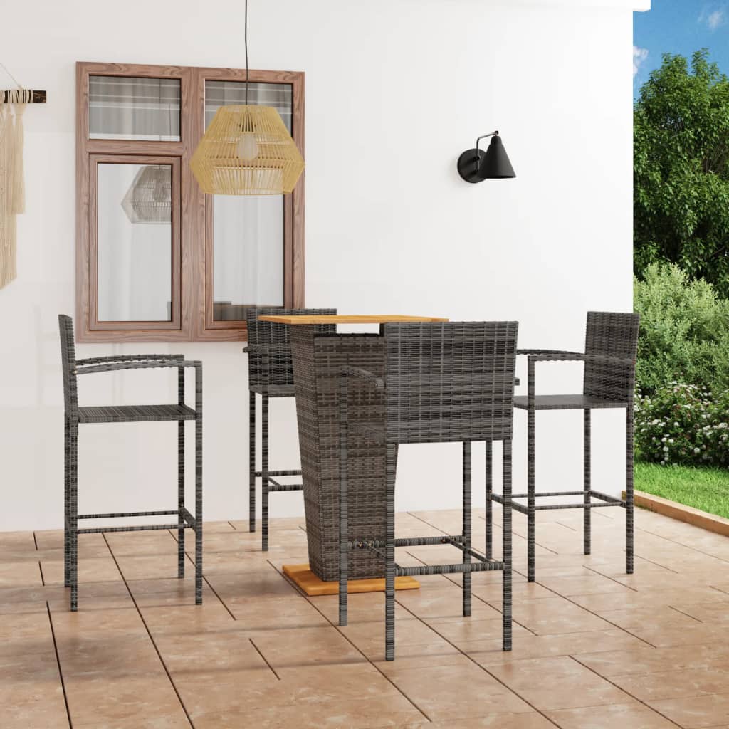 5-piece-patio-bar-set-gray-2 At Willow and Wine USA!