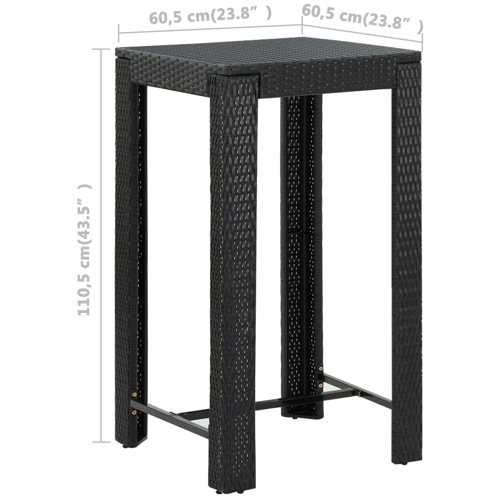 5-piece-patio-bar-set-with-cushions-poly-rattan-black-4 At Willow and Wine USA!