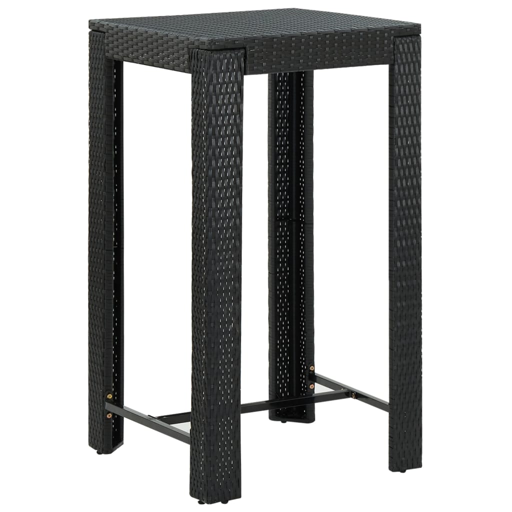 5-piece-patio-bar-set-with-cushions-poly-rattan-black-4 At Willow and Wine USA!