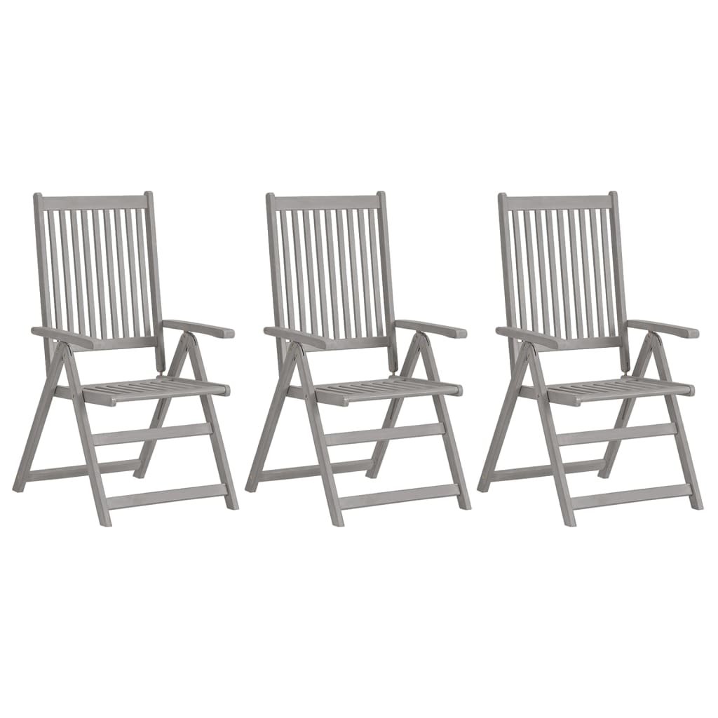 patio-reclining-chairs-3-pcs-with-cushions-solid-acacia-wood-1 At Willow and Wine USA!