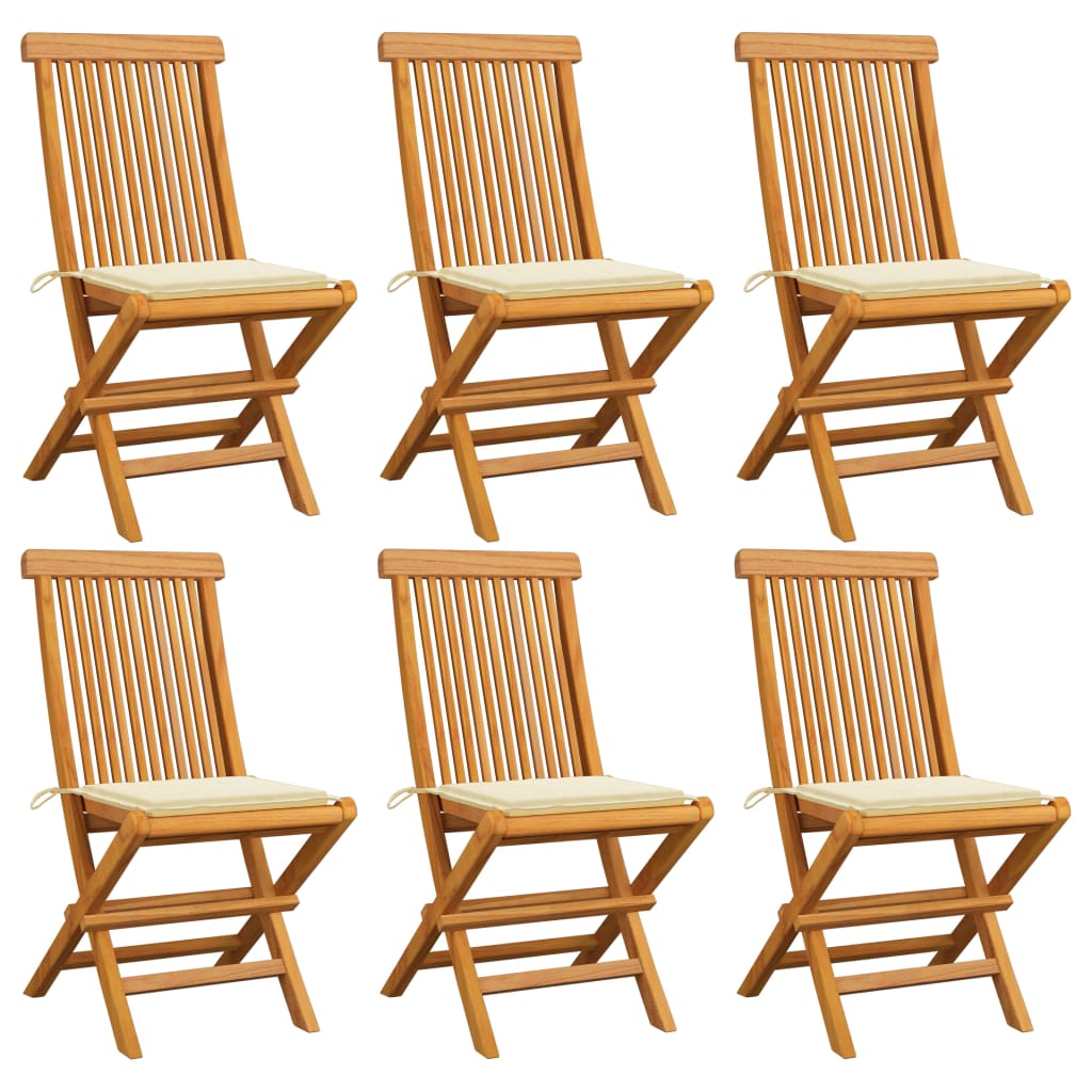 patio-chairs-with-cream-cushions-8-pcs-solid-teak-wood At Willow and Wine USA!