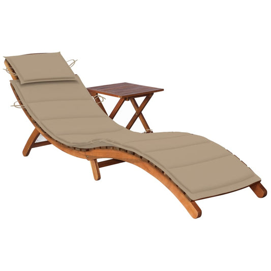 patio-sun-lounger-with-table-and-cushion-solid-acacia-wood-883207 At Willow and Wine USA!