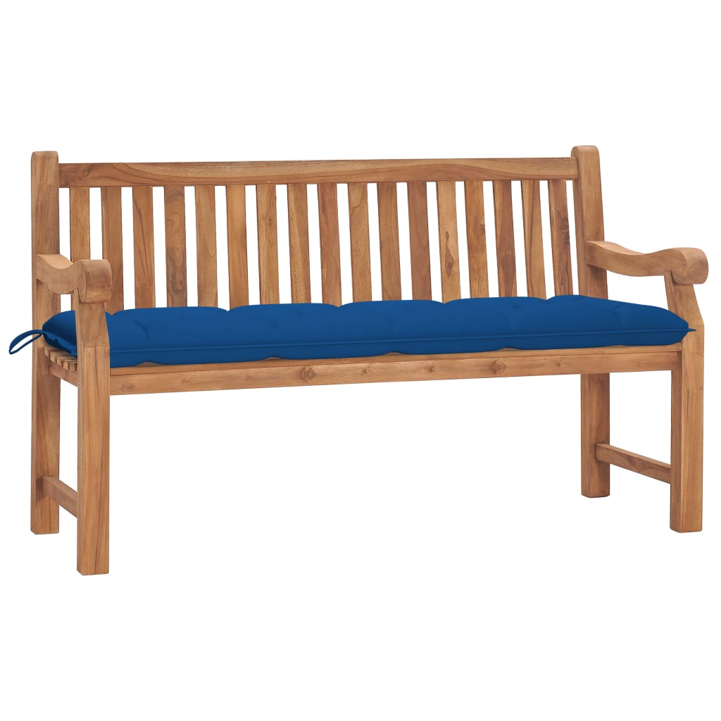 folding-patio-bench-with-cushion-46-5-bamboo At Willow and Wine USA!