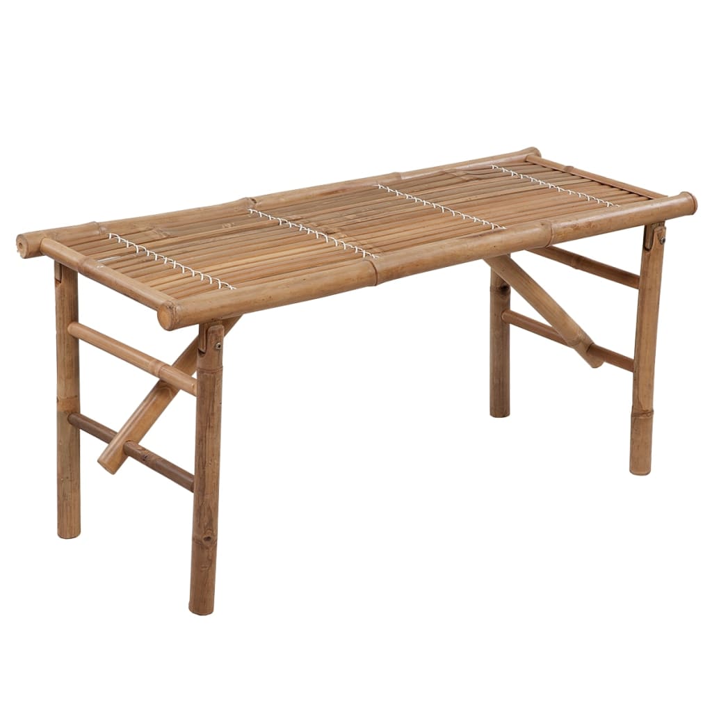 folding-patio-bench-with-cushion-46-5-bamboo At Willow and Wine USA!