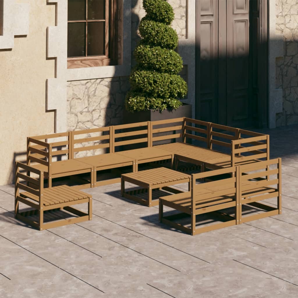10-piece-patio-lounge-set-with-cushions-solid-wood-pine-11 At Willow and Wine USA!