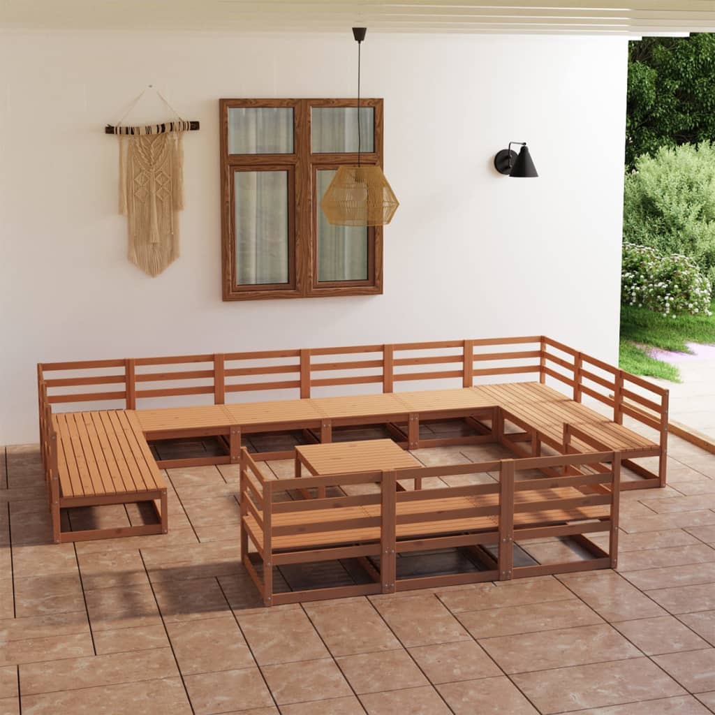 14-piece-patio-lounge-set-with-cushions-solid-wood-pine-2 At Willow and Wine USA!