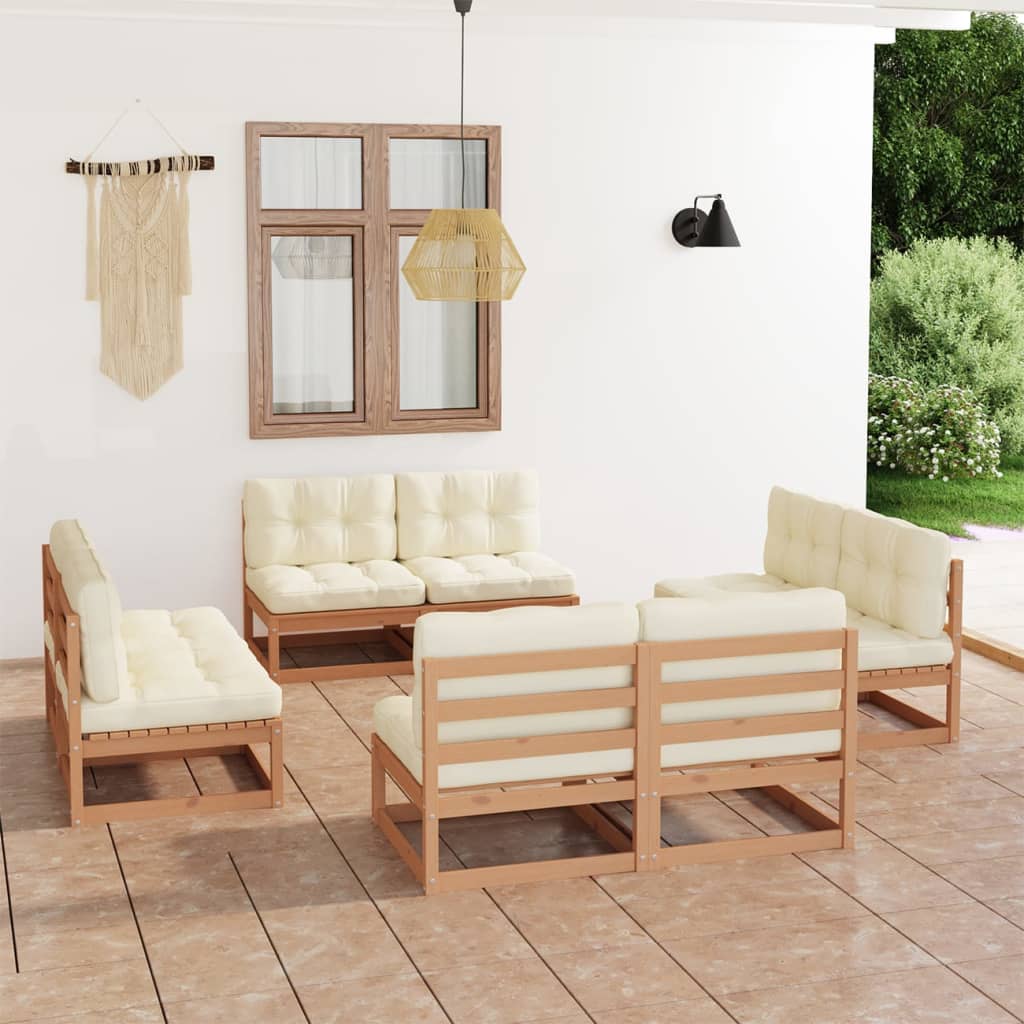 8-piece-patio-lounge-set-with-cushions-solid-wood-pine-19 At Willow and Wine USA!