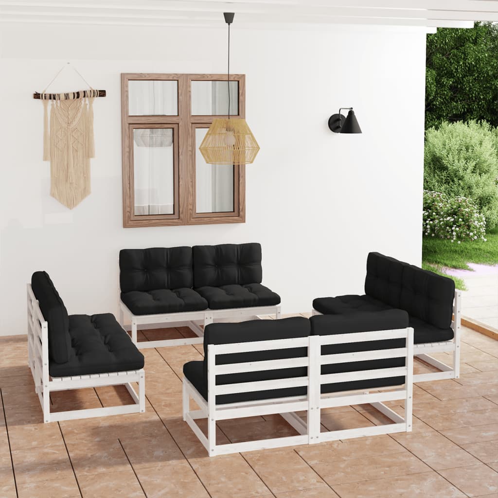 8-piece-patio-lounge-set-with-cushions-solid-wood-pine-19 At Willow and Wine USA!