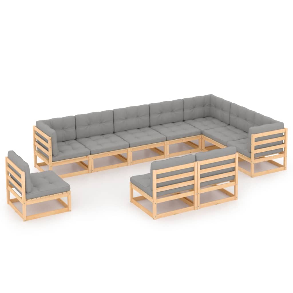 10-piece-patio-lounge-set-with-cushions-solid-pinewood-10 At Willow and Wine USA!