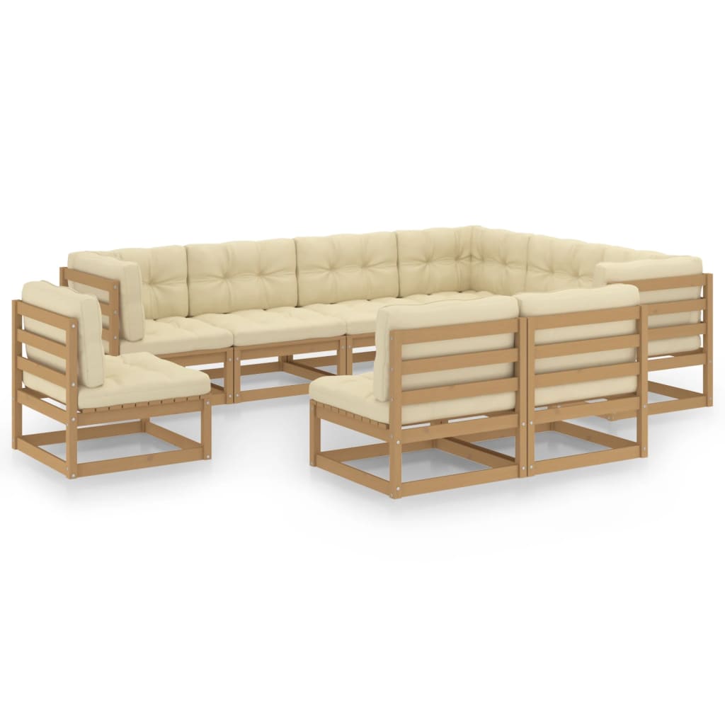 9-piece-patio-lounge-set-with-cushions-solid-pinewood-1 At Willow and Wine USA!