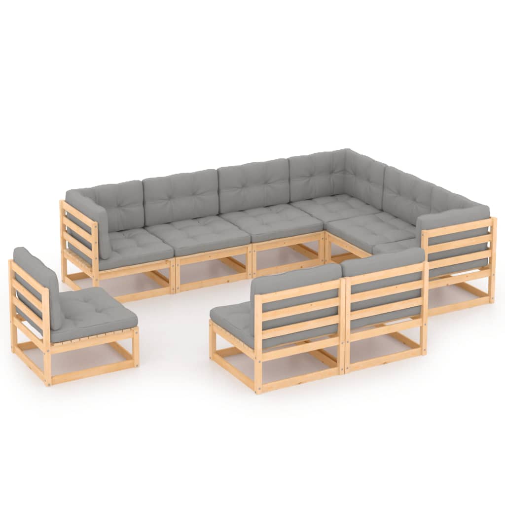 9-piece-patio-lounge-set-with-cushions-solid-pinewood-1 At Willow and Wine USA!