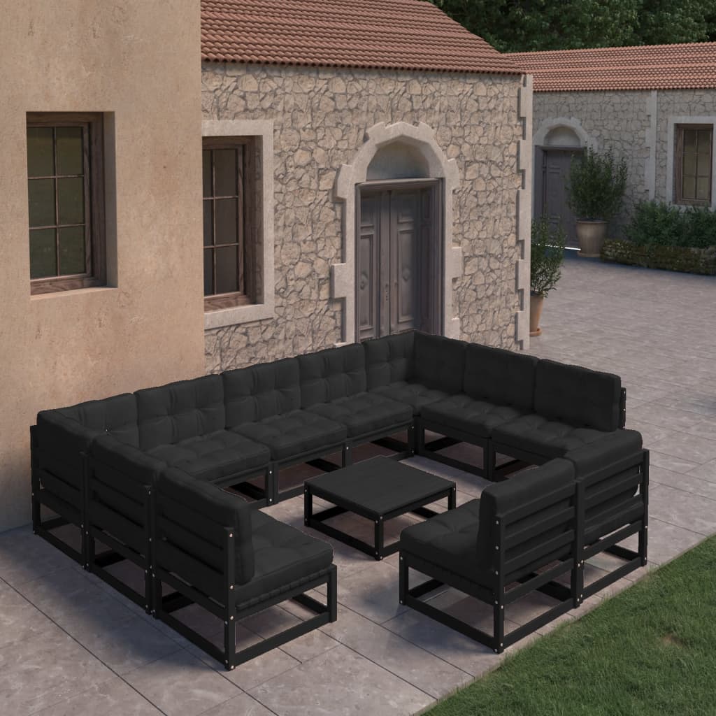 10-piece-patio-lounge-set-with-cushions-solid-wood-pine-3 At Willow and Wine USA!