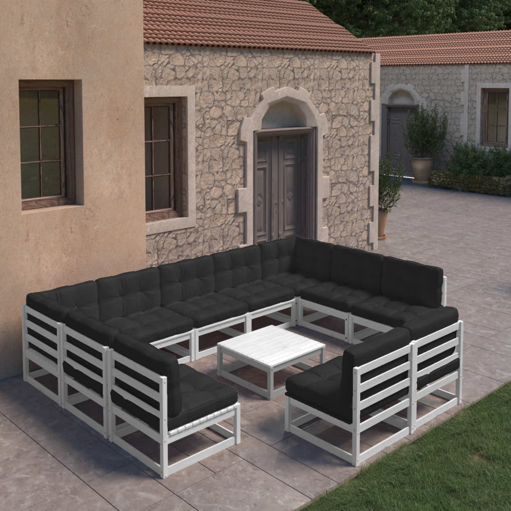 10-piece-patio-lounge-set-with-cushions-solid-wood-pine-3 At Willow and Wine USA!