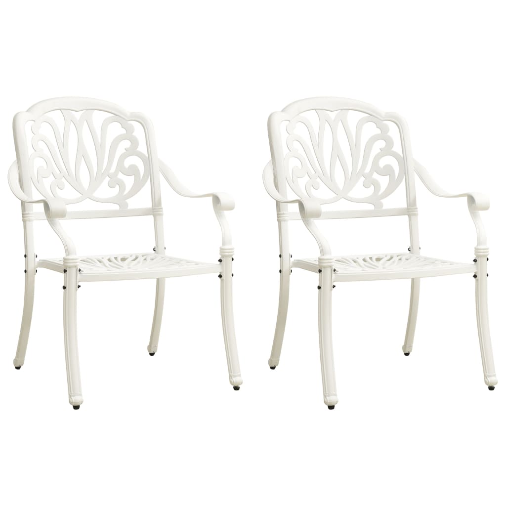 3-piece-bistro-set-cast-aluminum-white At Willow and Wine USA!