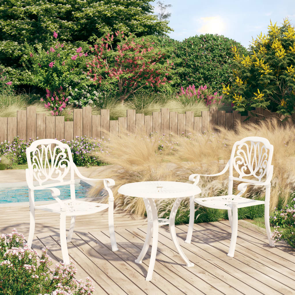 3-piece-bistro-set-cast-aluminum-white At Willow and Wine USA!