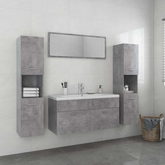 bathroom-furniture-set-concrete-gray-engineered-wood-905532 At Willow and Wine USA!