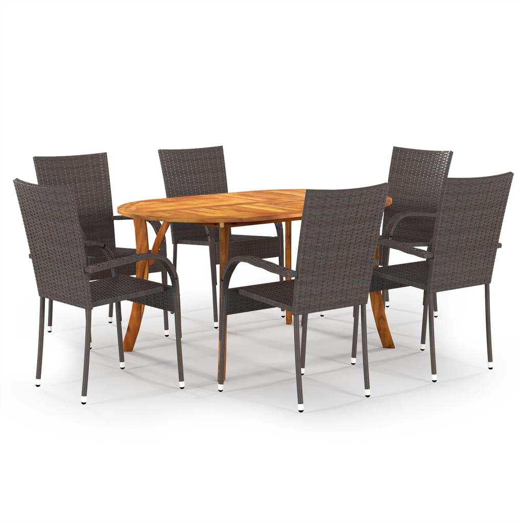 7-piece-patio-dining-set-brown-1 At Willow and Wine USA!