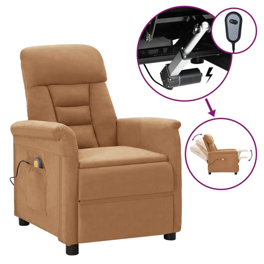 electric-massage-recliner-taupe-faux-leather At Willow and Wine USA!