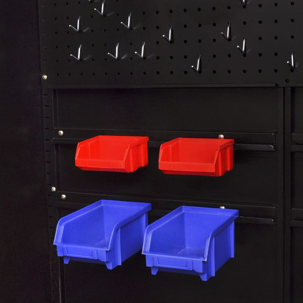 tool-cabinet-with-tool-chest-steel-35-4-x15-7-x70-9-red-and-black At Willow and Wine USA!