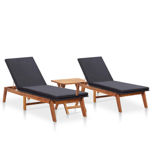 sun-loungers-2-pcs-with-table-poly-rattan-and-solid-acacia-wood At Willow and Wine USA!