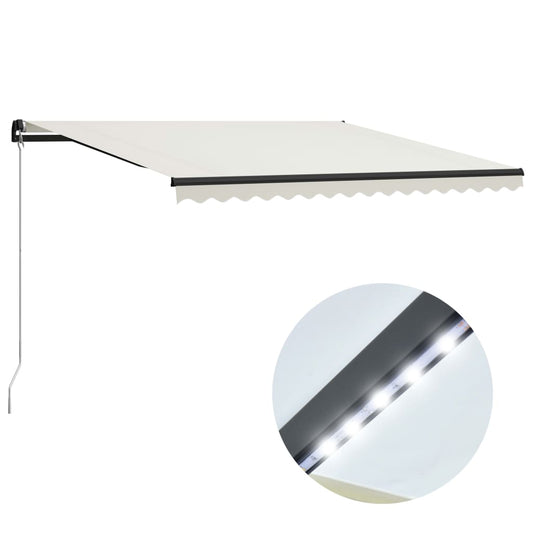 manual-retractable-awning-with-led-157-5-x118-1-cream At Willow and Wine USA!