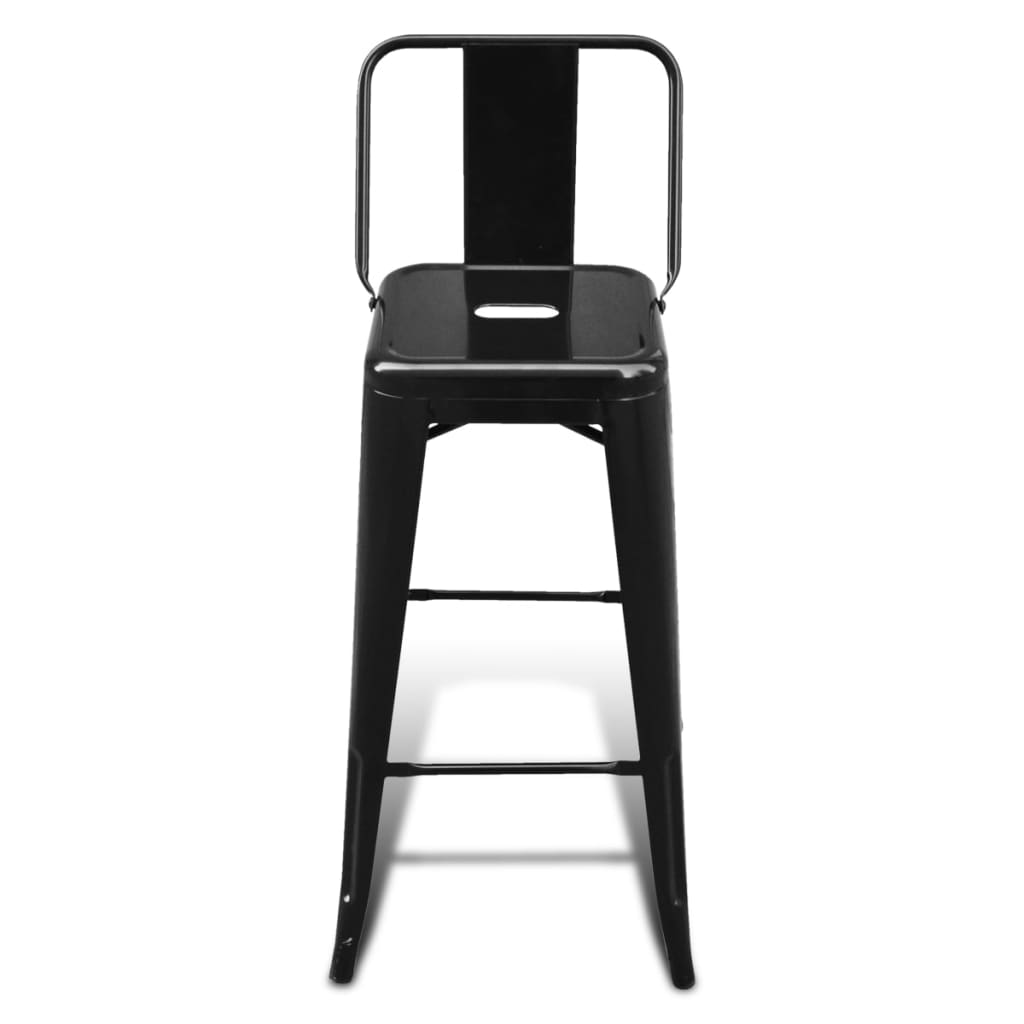 bar-stools-6-pcs-black-steel At Willow and Wine USA!