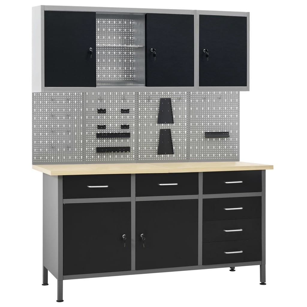 workbench-with-four-wall-panels-and-two-cabinets-1 At Willow and Wine USA!