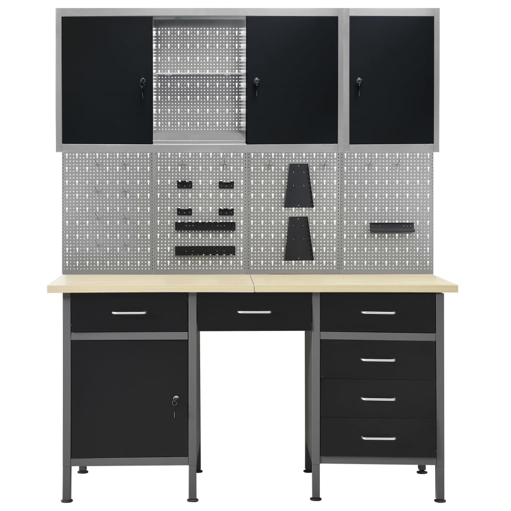 workbench-with-four-wall-panels-and-two-cabinets-3 At Willow and Wine USA!