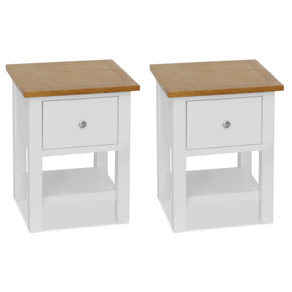 nightstands-2-pcs-14-2-x11-8-x18-5-solid-oak-wood At Willow and Wine USA!