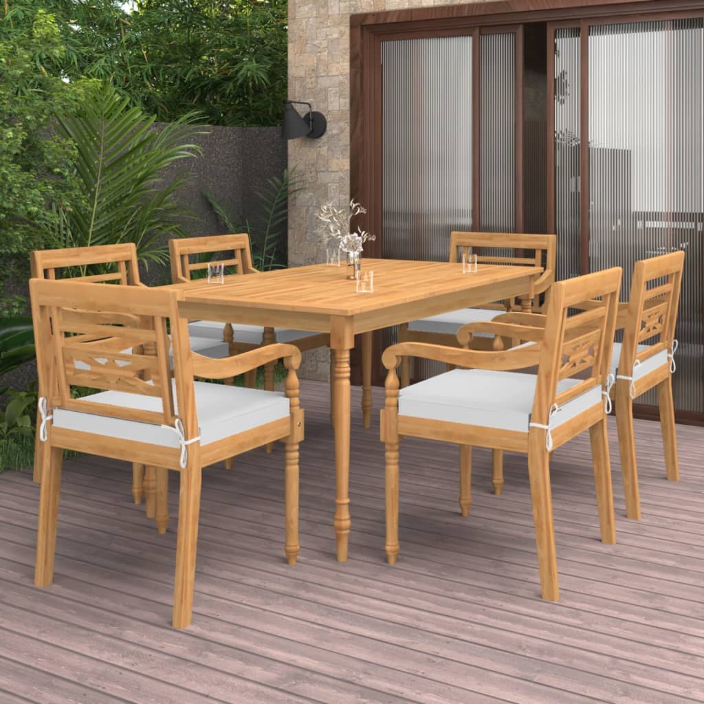 5-piece-patio-dining-set-with-cushions-solid-teak-wood-1 At Willow and Wine USA!