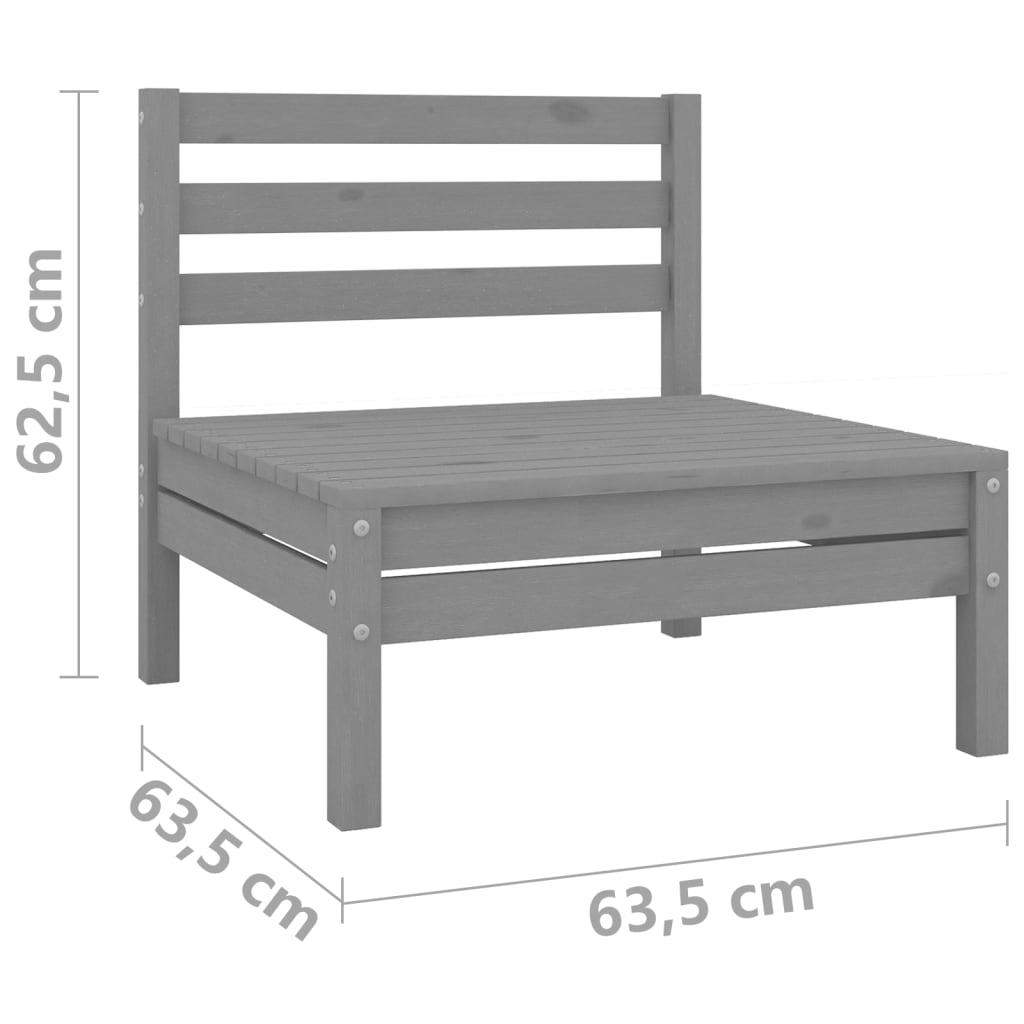 3-piece-patio-lounge-set-gray-solid-wood-pine At Willow and Wine USA!