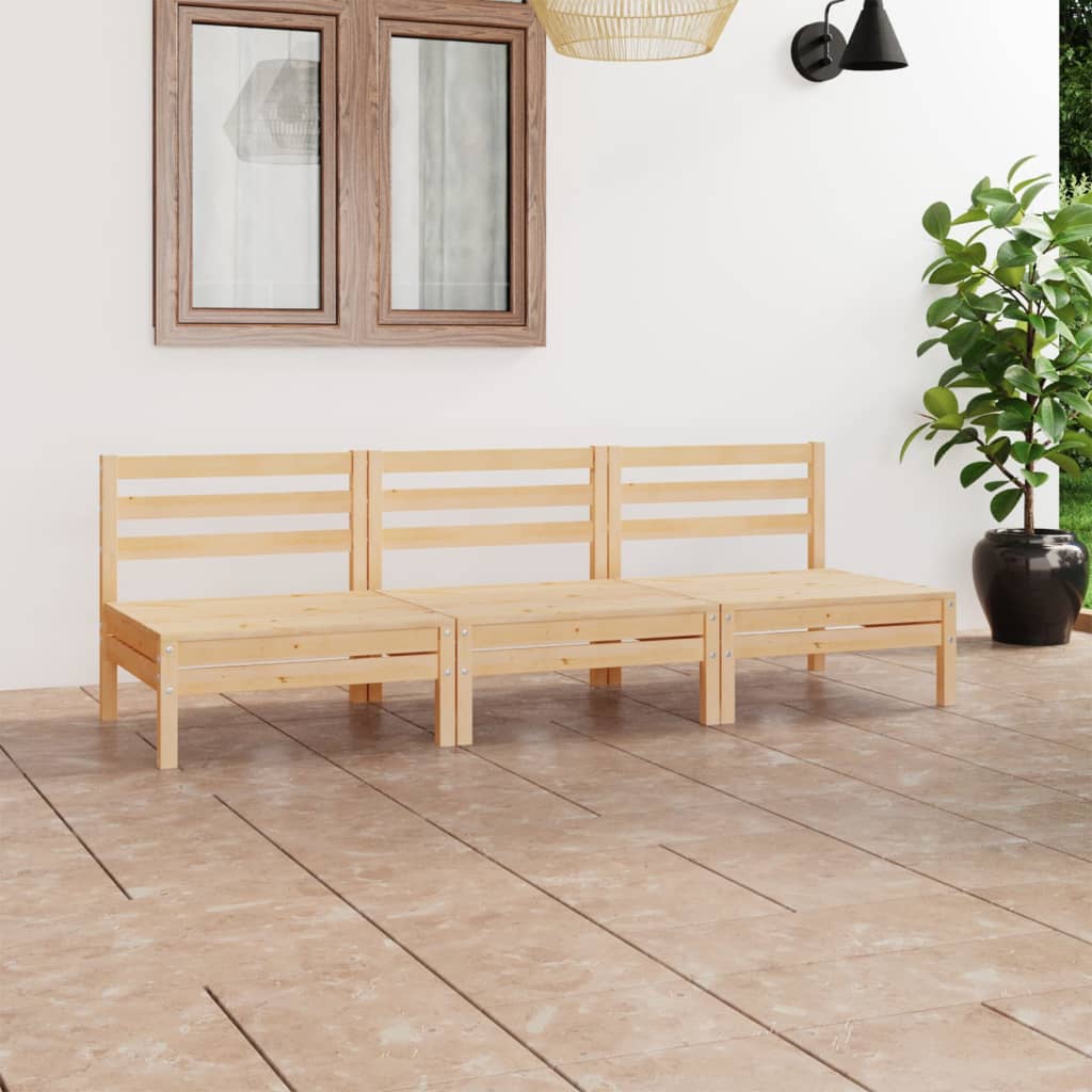 3-piece-patio-lounge-set-white-solid-pinewood At Willow and Wine USA!