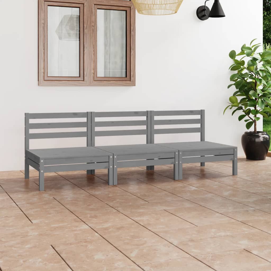 3-piece-patio-lounge-set-white-solid-pinewood At Willow and Wine USA!