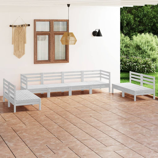 8-piece-patio-lounge-set-white-solid-pinewood At Willow and Wine USA!