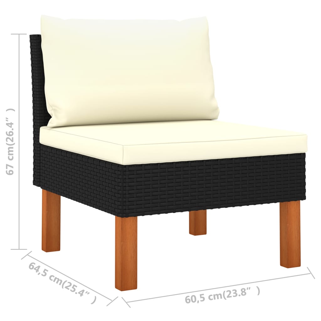 8-piece-patio-lounge-set-poly-rattan-and-eucalyptus-wood-black At Willow and Wine USA!