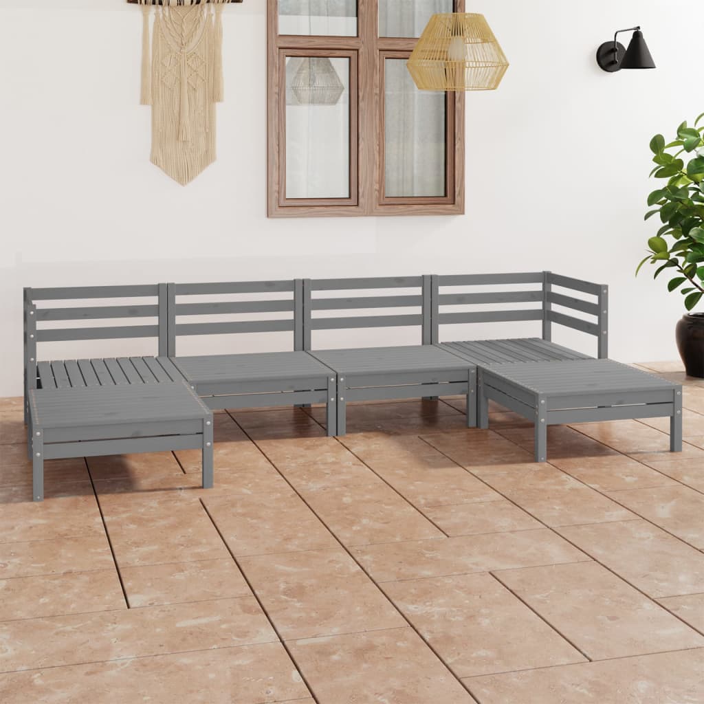 6-piece-patio-lounge-set-white-solid-pinewood-2 At Willow and Wine USA!